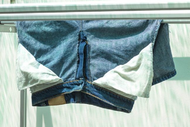 Jeans auf links waschen / trocknen